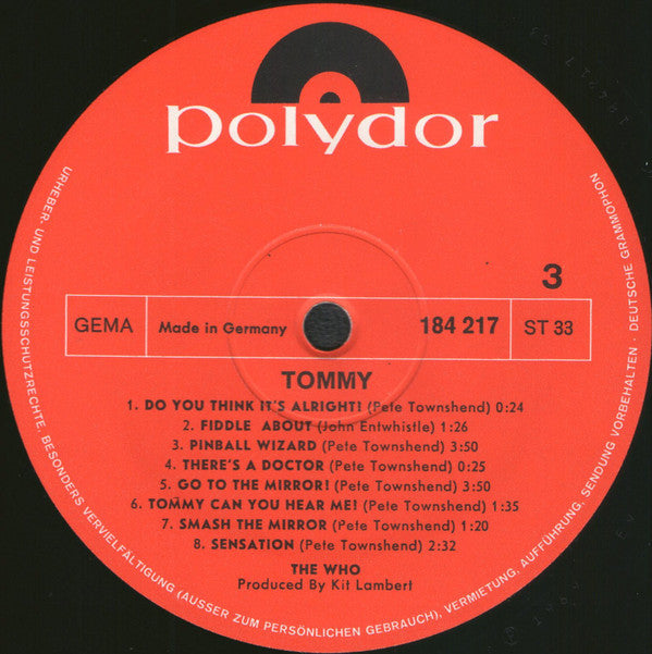 The Who -Tommy