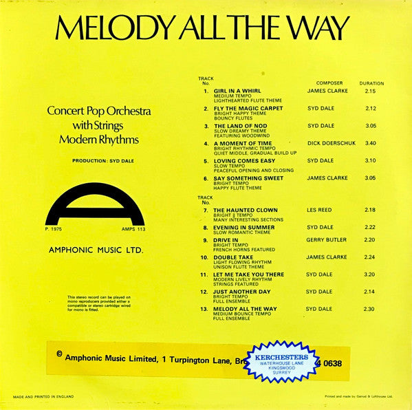 Concert Pop Orchestra -Melody All The Way