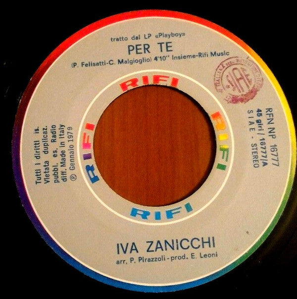 Iva Zanicchi -Per Te / Pronto 113