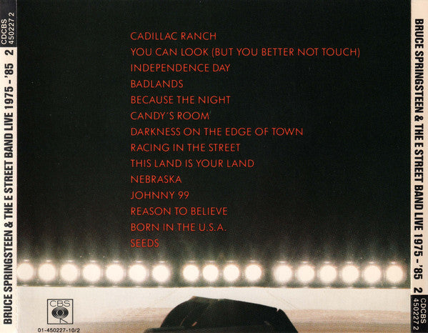 Bruce Springsteen & The E-Street Band -Live/1975-85