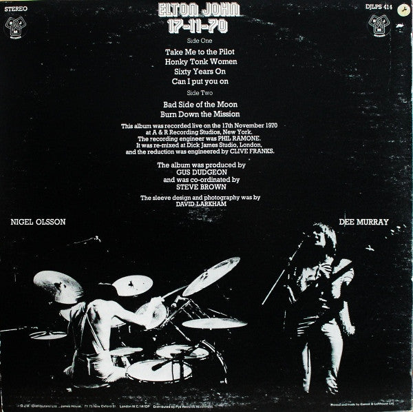 Elton John -17-11-70