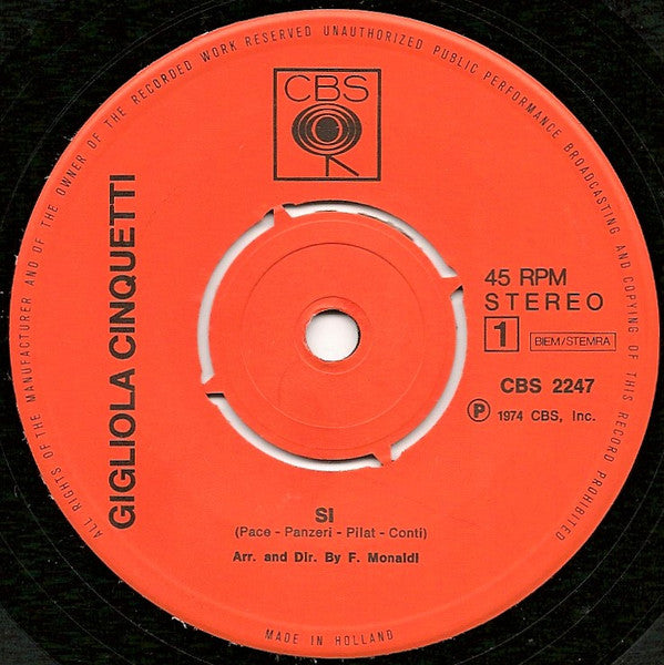 Gigliola Cinquetti -Sì