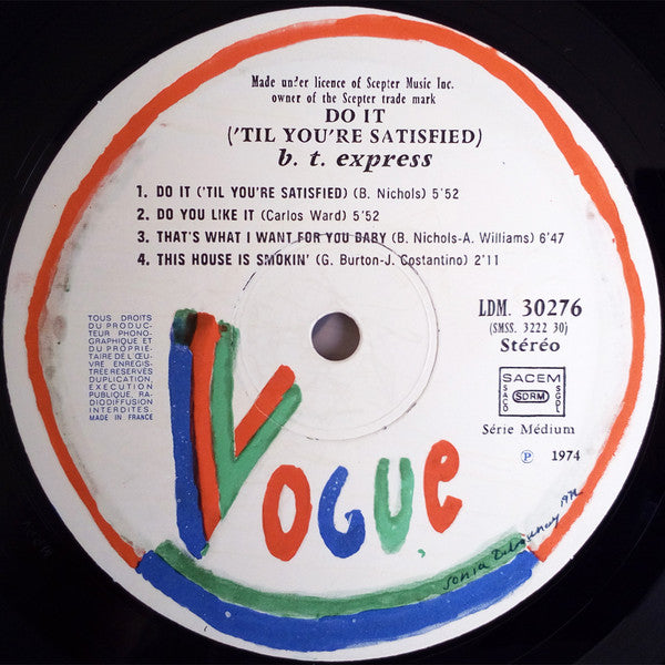 B.T. Express -Do It ('Til You're Satisfied)