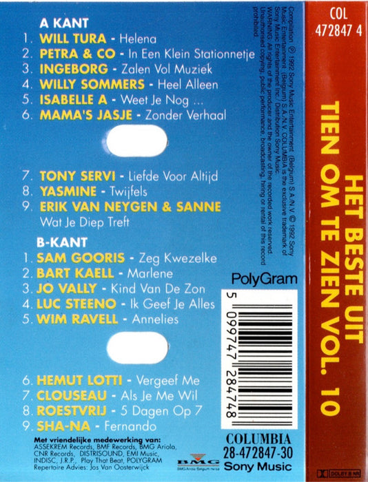 Various -Het Beste Uit Tien Om Te Zien Vol. 10