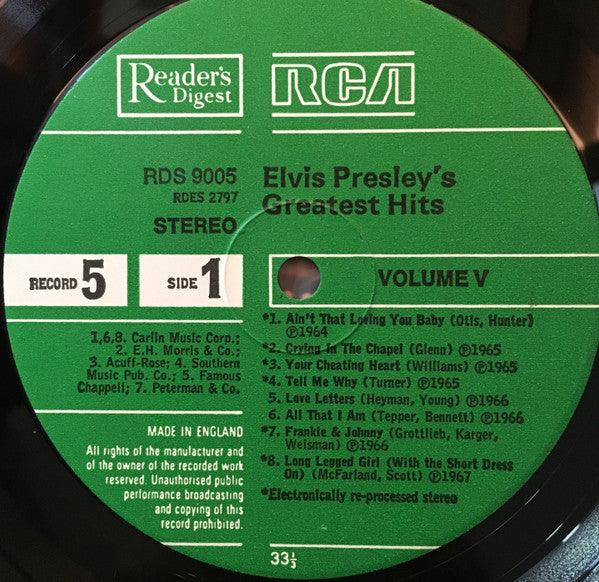 Elvis Presley -Elvis Presley's Greatest Hits