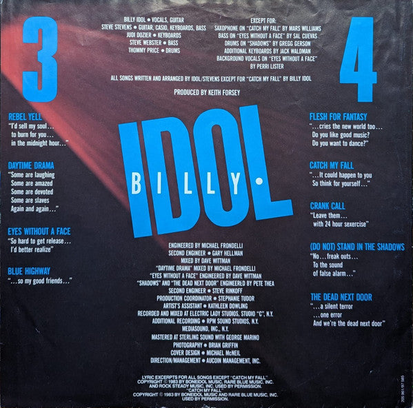 Billy Idol -Rebel Yell