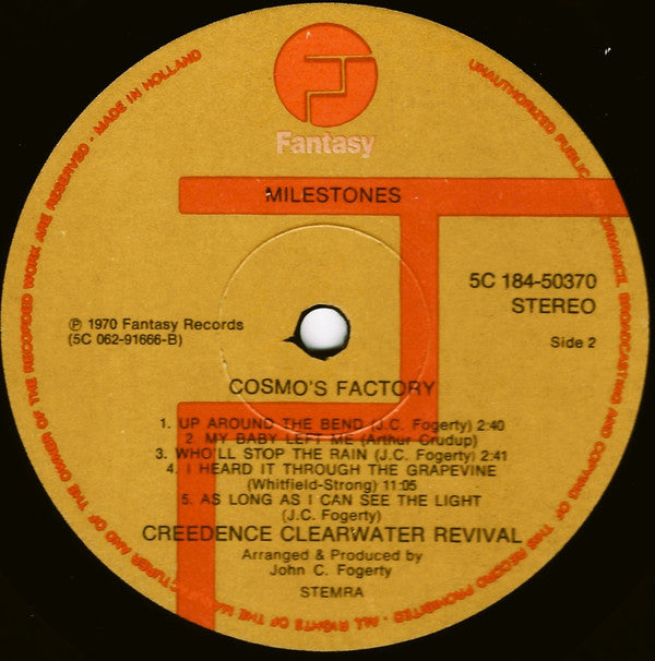 Creedence Clearwater Revival -Milestones: Cosmo's Factory / Willy And The Poor Boys