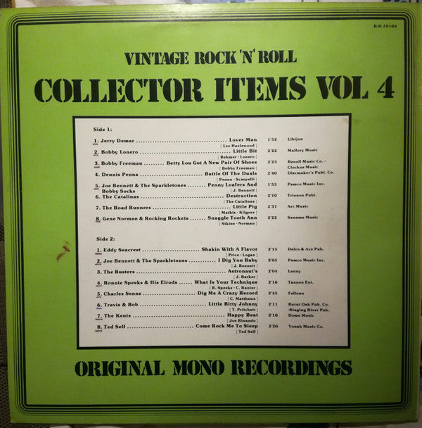 Various -Vintage Rock 'N' Roll Collector Items Vol. 4