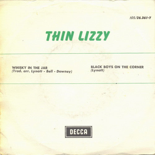 Thin Lizzy -Whisky In The Jar / Black Boys On The Corner