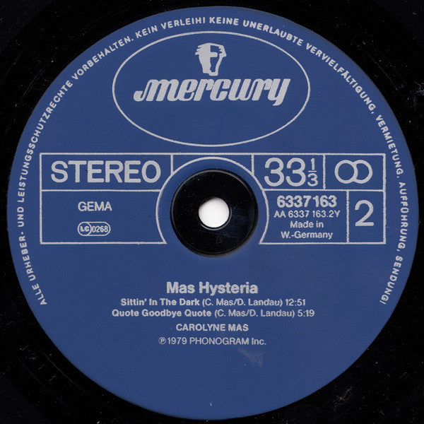 Carolyne Mas -Mas Hysteria