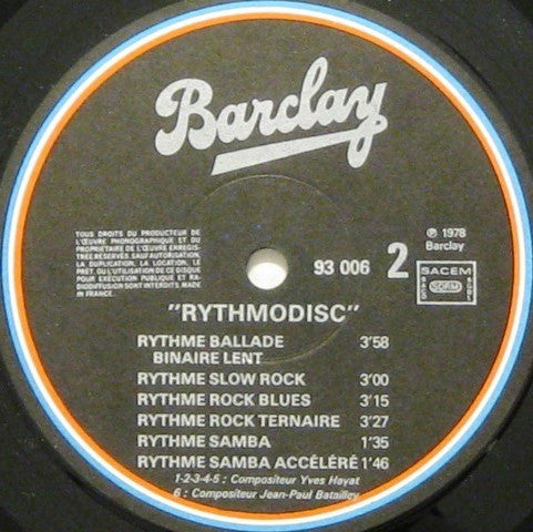 Jean-Paul Batailley -Rythmodisc Vol.1