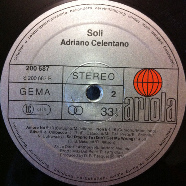 Adriano Celentano -Soli