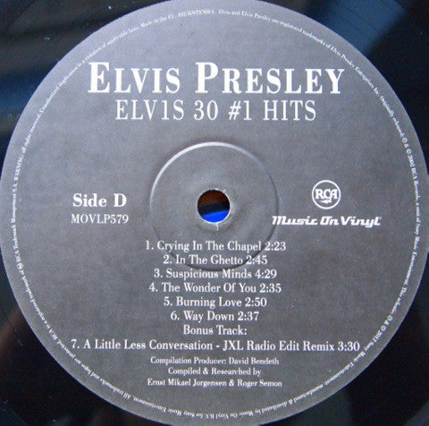 Elvis Presley - ELV1S 30 #1 Hits