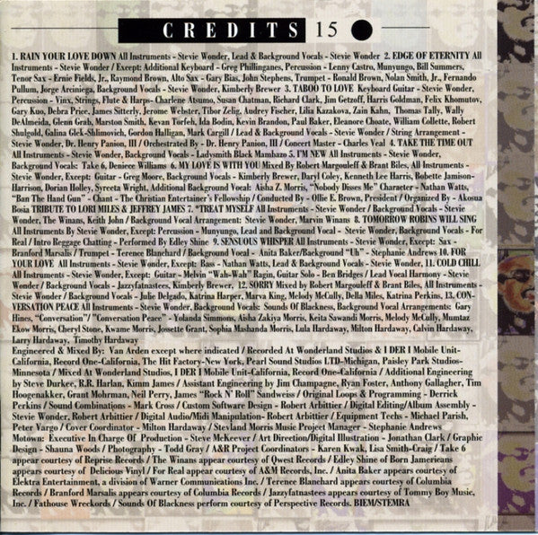 Stevie Wonder -Conversation Peace