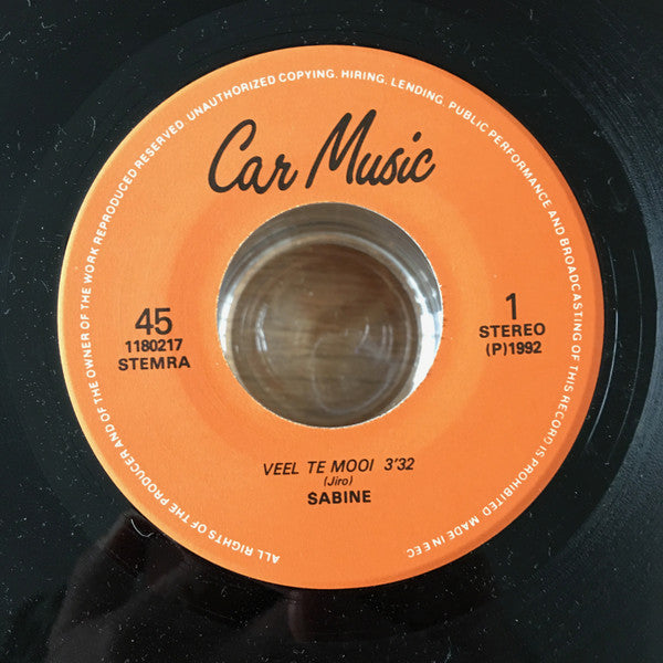 Sabine* - Veel Te Mooi