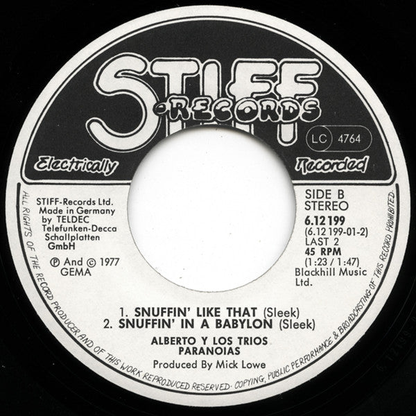 Alberto Y Lost Trios Paranoias - Snuff Rock