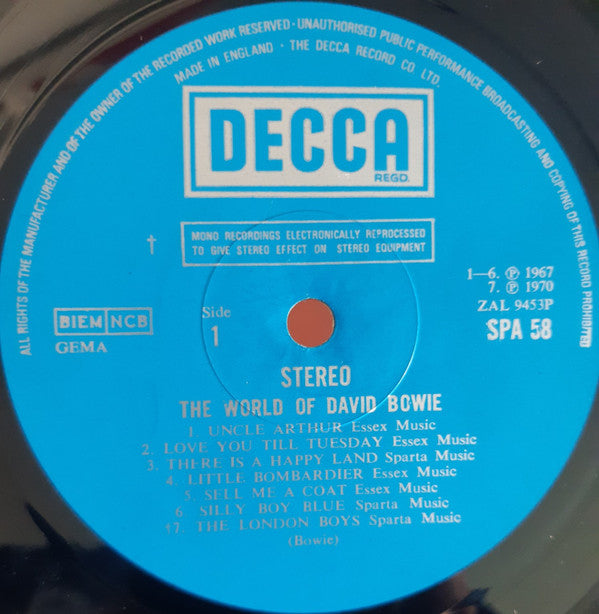 David Bowie -The World Of David Bowie