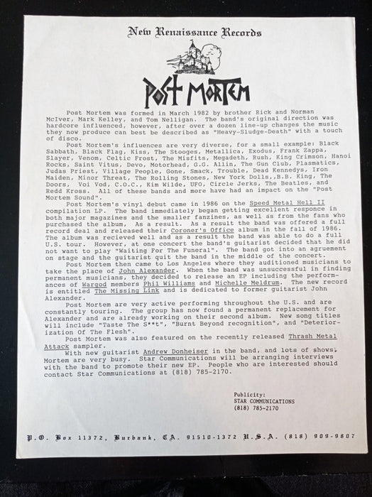 Post Mortem (3) - The Missing Link