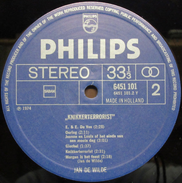 Jan De Wilde - Knikkerterrorist