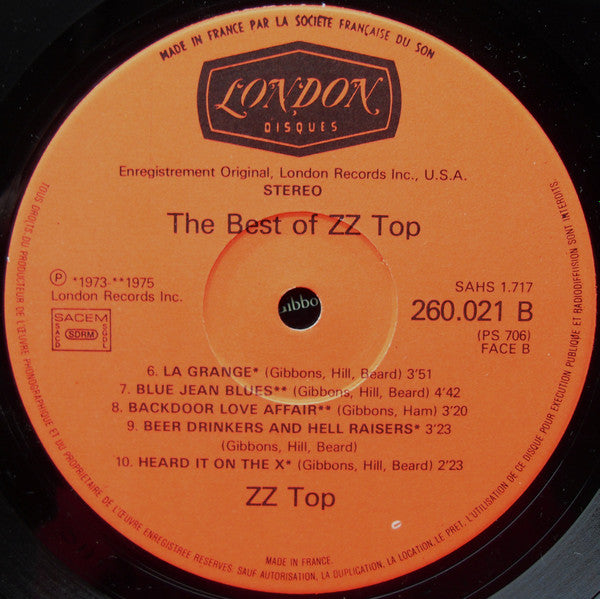 ZZ Top -The Best Of ZZ Top