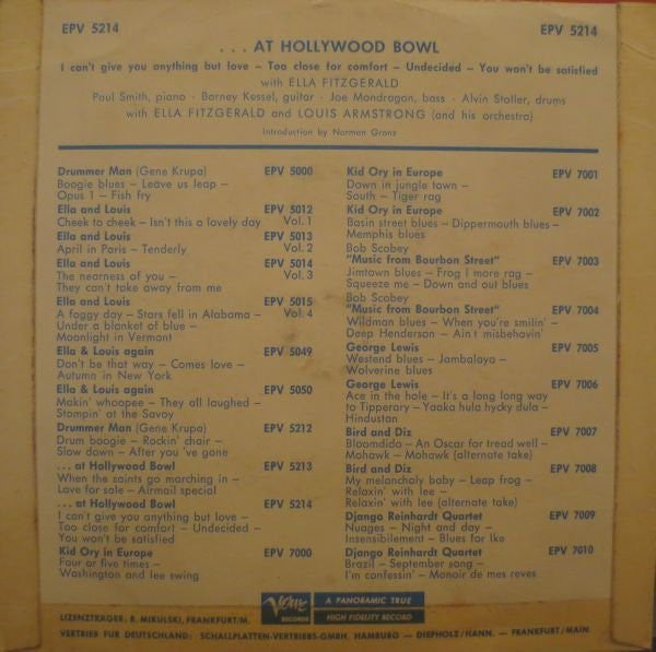 Ella Fitzgerald, Louis Armstrong - ...At Hollywood Bowl