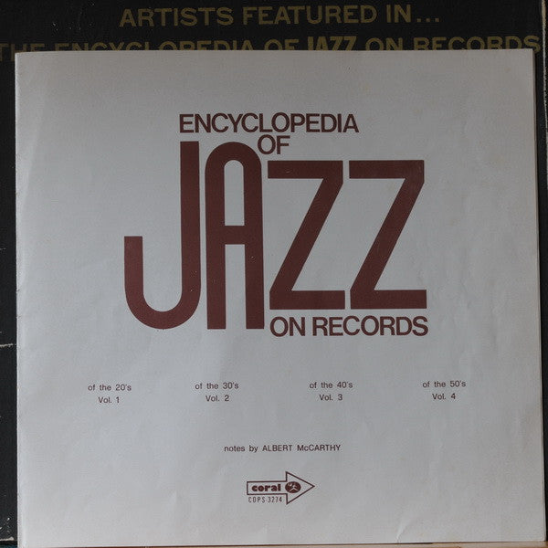 Various -Encyclopedia Of Jazz On Records
