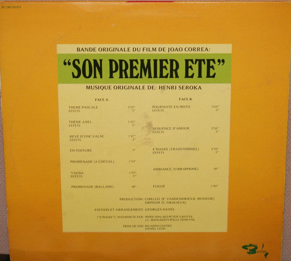 Henri Seroka -Son Premier Eté