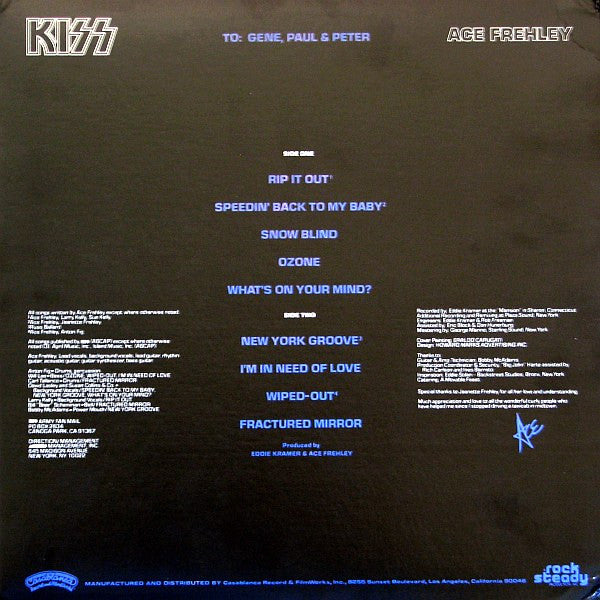 Kiss, Ace Frehley -Ace Frehley