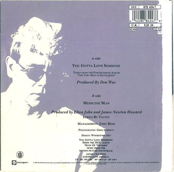 Elton John -You Gotta Love Someone
