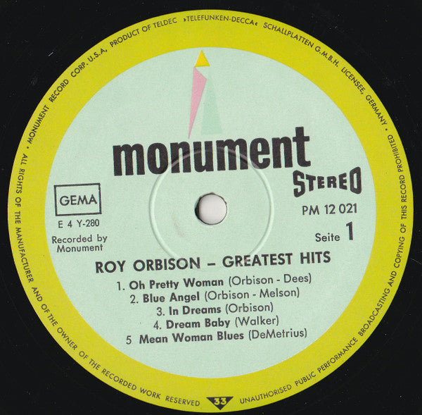 Roy Orbison -Greatest Hits