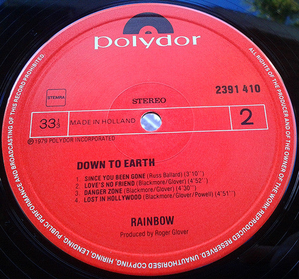 Rainbow -Down To Earth