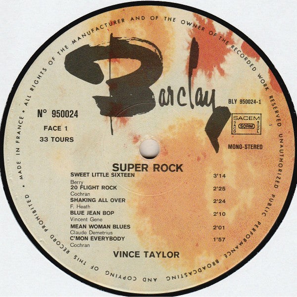 Vince Taylor -Super Rock
