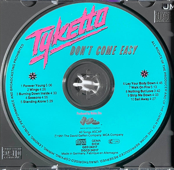 Tyketto -Don't Come Easy