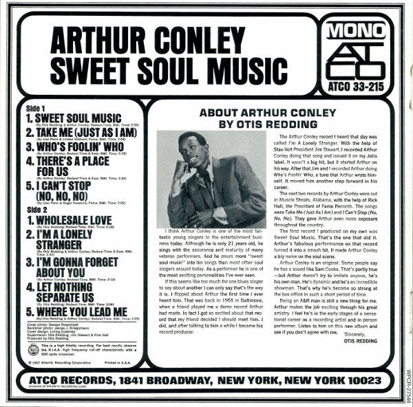 Arthur Conley -Sweet Soul Music