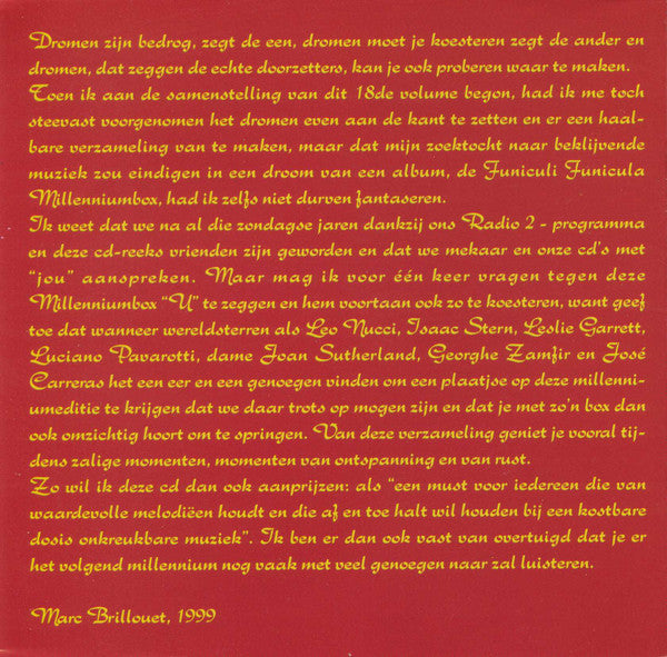 Various - Funiculi Funicula 18 - Millenium Editie