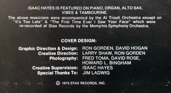 Isaac Hayes -Live At The Sahara Tahoe
