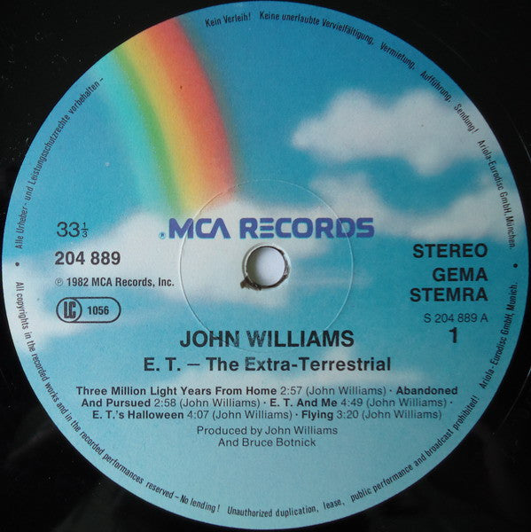 John Williams (4) -E.T. The Extra-Terrestrial (Music From The Original Motion Picture Soundtrack)
