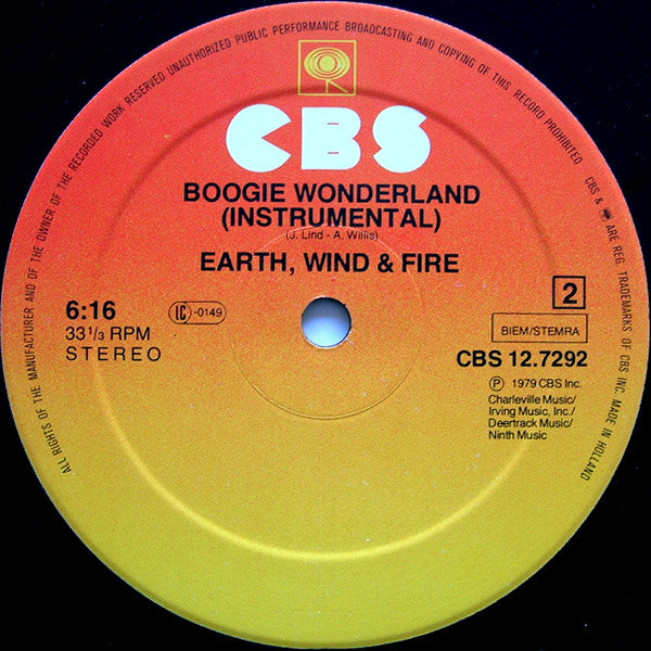 Earth Wind & Fire* With The Emotions -Boogie Wonderland
