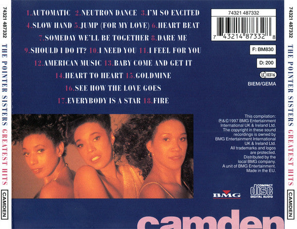 The Pointer Sisters* -Greatest Hits