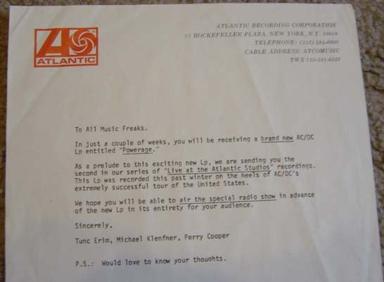 AC/DC -Live From The Atlantic Studios