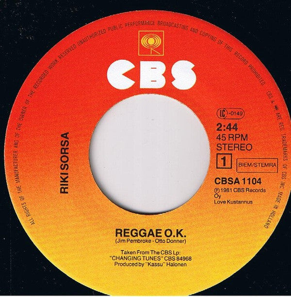 Riki Sorsa -Reggae O.K.