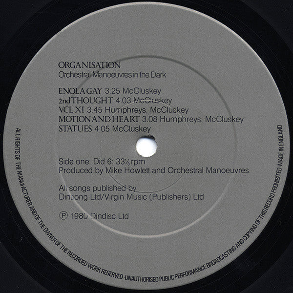 Orchestral Manoeuvres In The Dark -Organisation