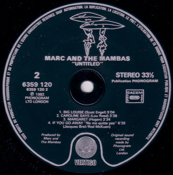 Marc And The Mambas -Untitled