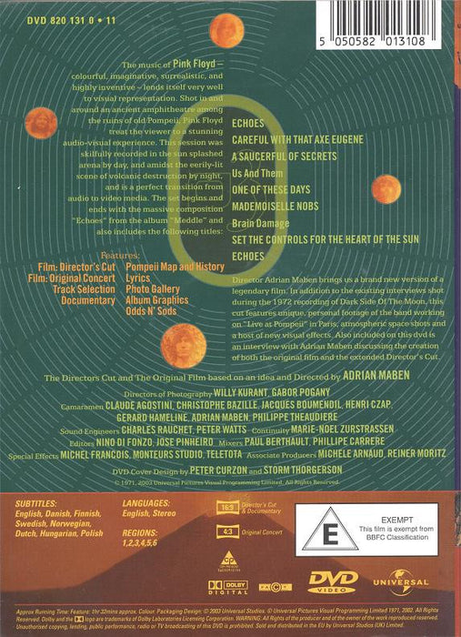 Pink Floyd - Live At Pompeii (The Director's Cut)