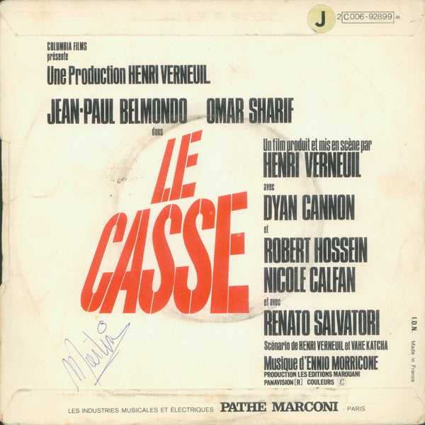 Ennio Morricone -Le Casse (Bande Sonore Originale Du Film D'Henri Verneuil)