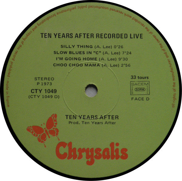 Ten Years After -Recorded Live