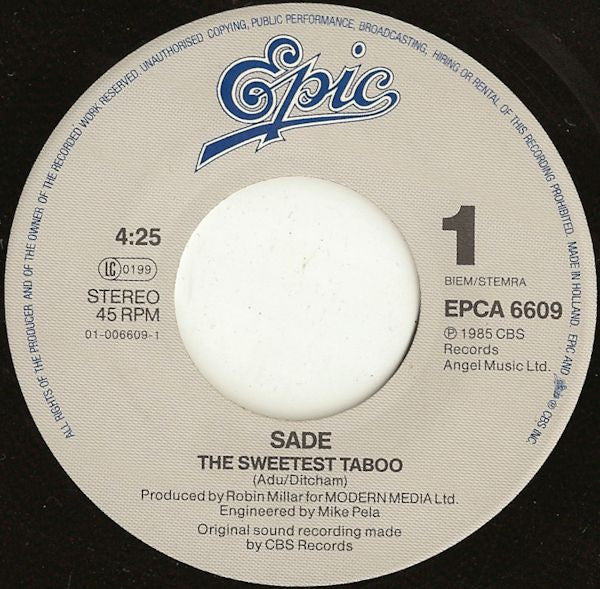 Sade -The Sweetest Taboo