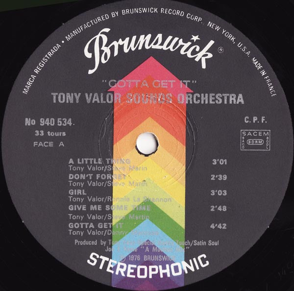 Tony Valor Sounds Orchestra -Gotta Get It