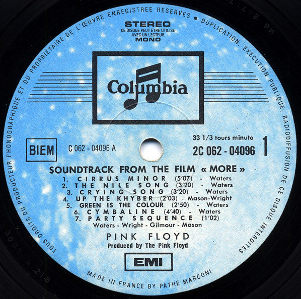 Pink Floyd - Soundtrack From The Film "More"