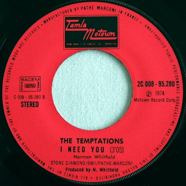 The Temptations -1990 / I Need You